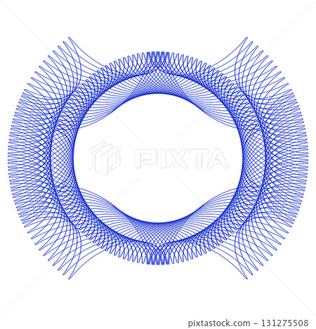 Simple blue line frames with double stroke. Monogram blank for text decoration. Simple blue line frames with double stroke. Monogram blank for text decoration. 131275508