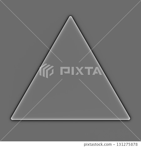 Triangle silhouette icon with sharp corners. Grunge filter. Triangle silhouette icon with sharp corners. Grunge filter. 131275878