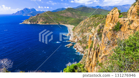 beautiful Calanques landscapes of Corsica island beautiful Calanques landscapes of Corsica island 131276946