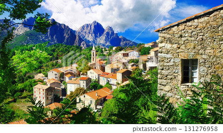 stunning mountain villages of Corsica - Evisa, France stunning mountain villages of Corsica - Evisa, France 131276958