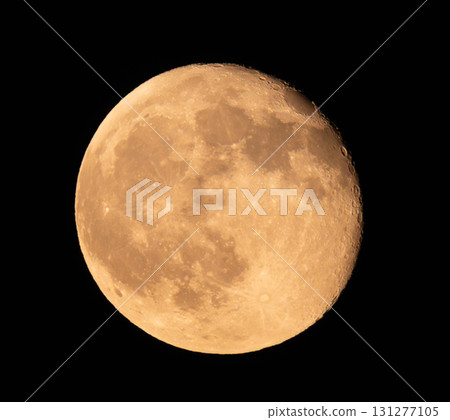 moon floating in the night sky 131277105