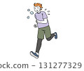 A man running on a diet 131277329