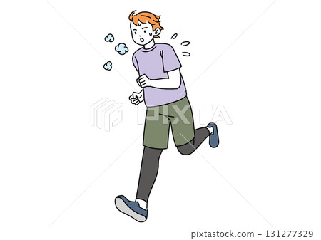 A man running on a diet 131277329