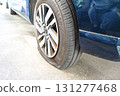 Punctured tire 131277468