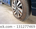 Punctured tire 131277469