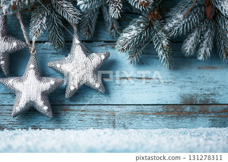 Christmas, New Year home decor. Empty white wall mock up with green fir branches in a vase on a white table. Mock up for displaying works Christmas, New Year home decor. Empty white wall mock up with green fir branches in a vase on a white table. Mock up for displaying works 131278311