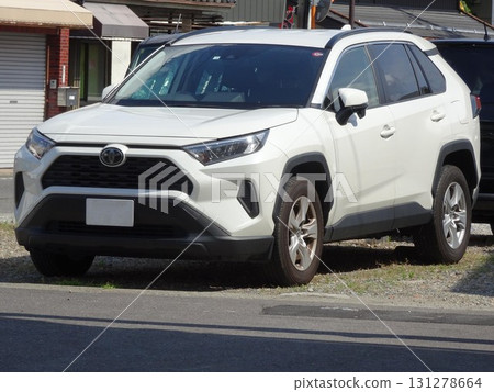 White car (Toyota RAV4) 131278664