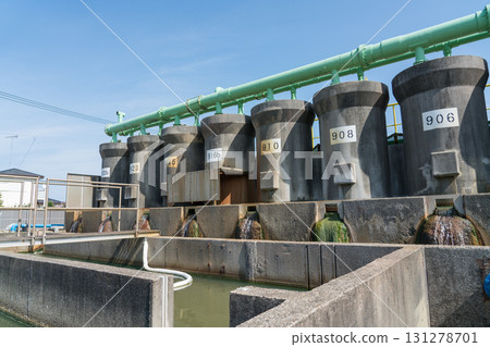 氣鹽水分離池和沈砂池 氣鹽水分離池和沈砂池 131278701
