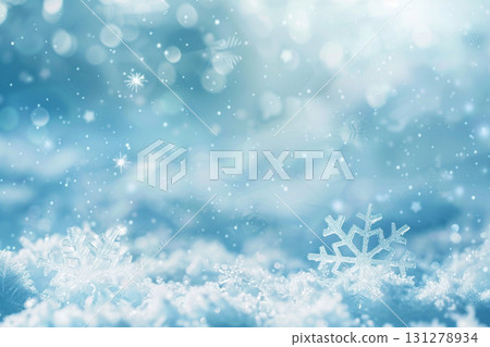 Fantastic winter background material with shining snowflakes Fantastic winter background material with shining snowflakes 131278934