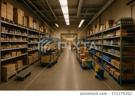 Backyard image Supermarket Photorealistic 131279262