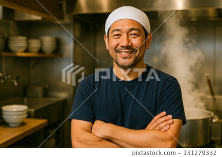 微笑的拉麵店老闆 131279332