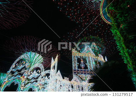 Night view of Gardens by the Bay 131279517