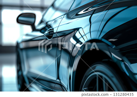 黑色豪華轎車特寫 黑色豪華轎車特寫 131280435