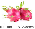 Dragon fruit isolated on white background 131280969