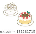 Christmas cake whole cake 131281715