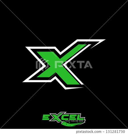 Logo design graphic concept creative premium vector stock image top sell letter X font with cutting contour typography game sport tech style monogram Logo design graphic concept creative premium vector stock image top sell letter X font with cutting contour typography game sport tech style monogram 131281730