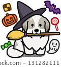 Wolf-colored Great Pyrenees for Halloween 131282111