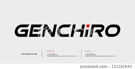 Abstract technology sport modern alphabet logo font. Creative typography bold typeface for sport, digital, future logos fonts. vector illustration Abstract technology sport modern alphabet logo font. Creative typography bold typeface for sport, digital, future logos fonts. vector illustration 131282643