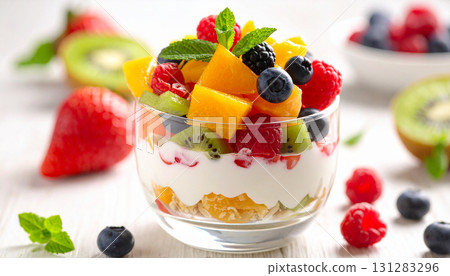 Fruit parfait 131283296