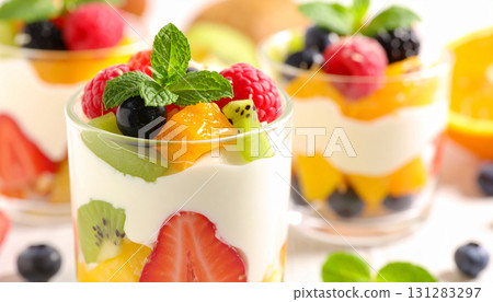 Fruit parfait 131283297
