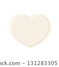 手繪心形-自然柔和的灰白色 131283305