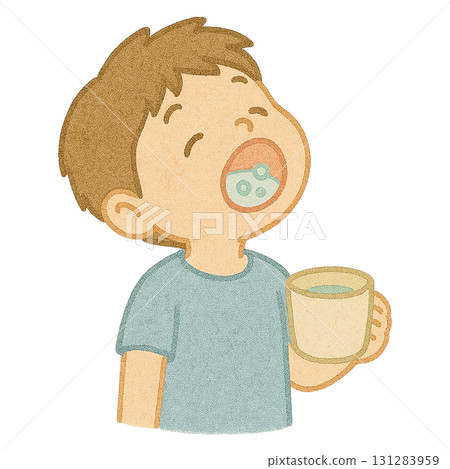 [預防] 男孩漱口的插圖 131283959
