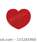手繪心形－鮮豔的紅色，略帶金色，象徵四季 131283960