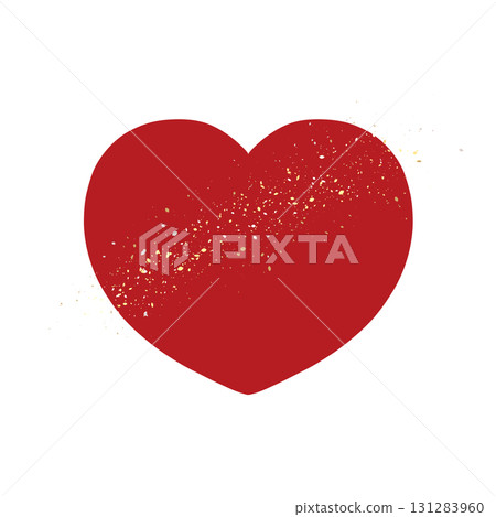 手繪心形－鮮豔的紅色，略帶金色，象徵四季 131283960