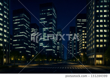 Hirogai, a business district at night 0052 Hirogai, a business district at night 0052 131284399