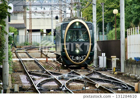 京都、叡山電鐵的觀光列車比叡號 131284610