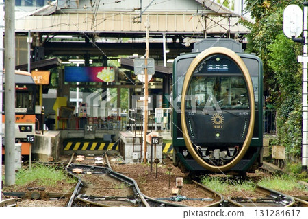 京都出町柳站，睿山電鐵的觀光列車比叡號 131284617