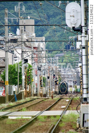 京都、叡山電鐵的觀光列車比叡號 京都、叡山電鐵的觀光列車比叡號 131284622