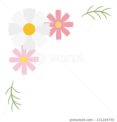 三色波斯菊角素材（左上） 131284750