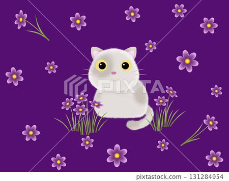 Spotted cat background F-4 131284954