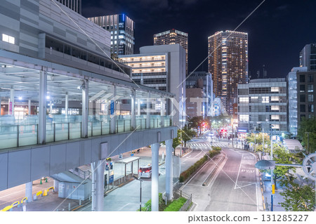 Tokyo: Cityscape and night view in front of Tamachi Station Tokyo: Cityscape and night view in front of Tamachi Station 131285227
