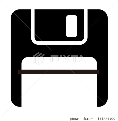 Floppy disk save mark vector icon material 131285509