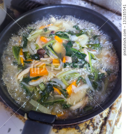 Boil the vegetables 131285541