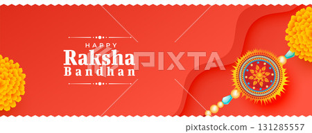 brother sister festive raksha bandhan banner 131285557