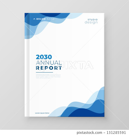 business style annual report brochure template design 131285591