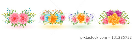 collection of natural blossom flower background for lovely springtime bouquet collection of natural blossom flower background for lovely springtime bouquet 131285732