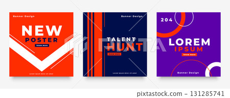 collection of social media post template for business advertisement 131285741