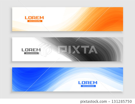collection of three wide web business header template for websites backdrop 131285750