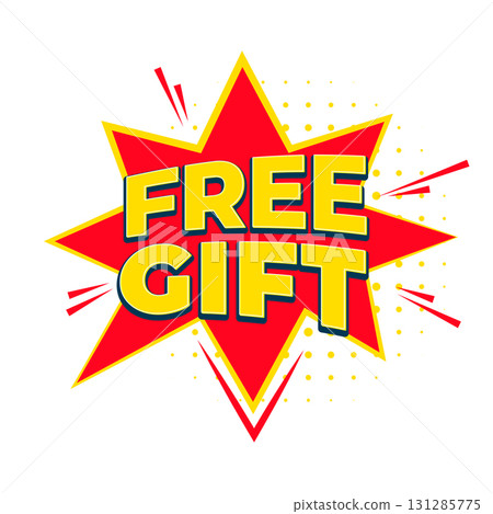 comic style free gift giveaway offer template design comic style free gift giveaway offer template design 131285775