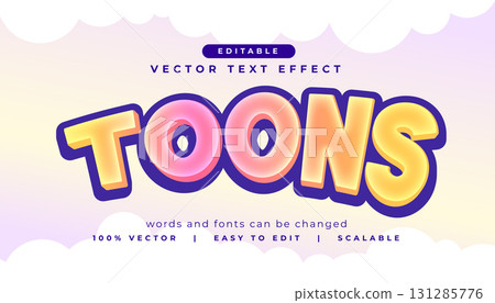 comic style toons editable text effect mockup 131285776