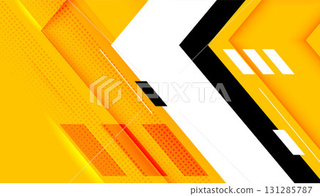 creative and abstract arrow shape yellow backdrop for presentations creative and abstract arrow shape yellow backdrop for presentations 131285787