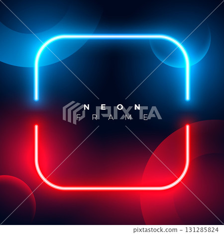 cyan and red color led lines with text space 131285824