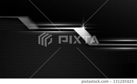dark black backdrop with abstract metallic shape design dark black backdrop with abstract metallic shape design 131285825