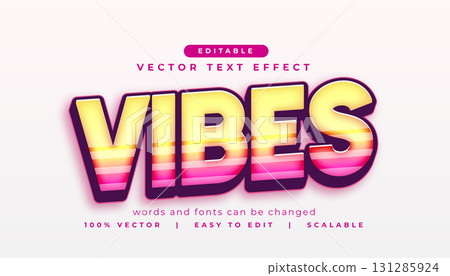 editable vibes 3d text effect style editable vibes 3d text effect style 131285924