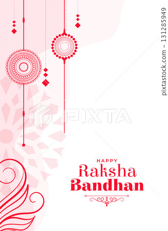 elegant raksha bandhan festival white post design elegant raksha bandhan festival white post design 131285949
