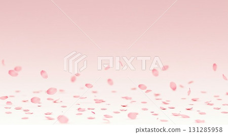 Background with dancing petals 131285958